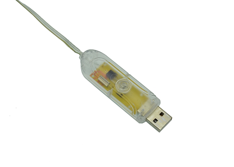 Светодиодная гирлянда дюралайт USB SMART, 100 светодиодов, IP68 с пультом управления - 2