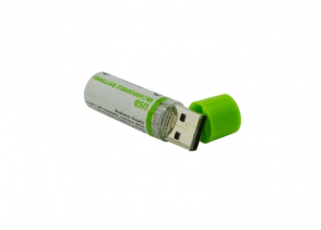 Аккумуляторная USB батарейка Li-ion 1,2В 1450 мАч