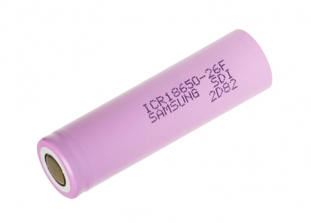 Аккумулятор Battery Li-ion Samsung 18650, 3,7V 2600mAh с защитой