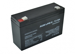 Свинцово-кислотный аккумулятор Battery 6V, 12Ah