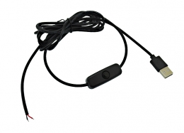 Кабель питания USB с переключателем (Black)